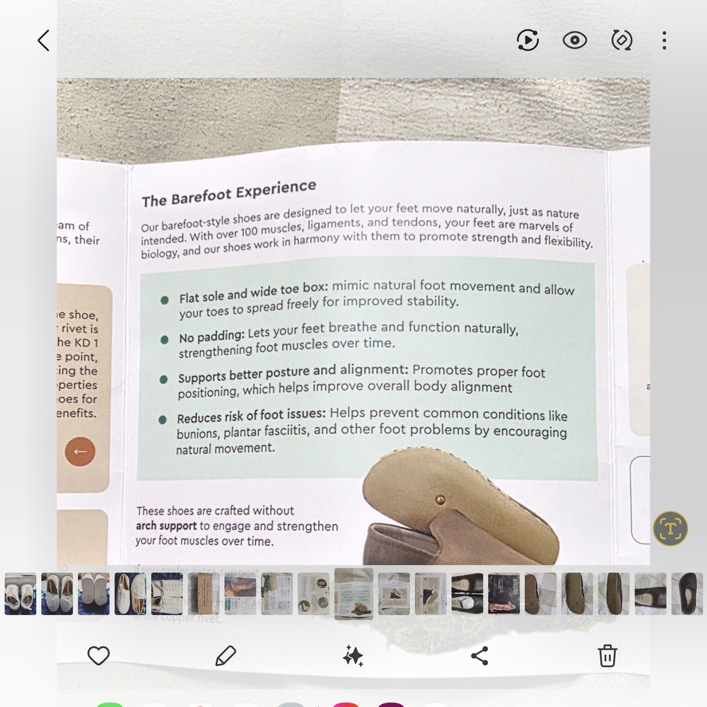 Earthing Harmony Elegant Brown Leather "Grounding" Ballet Flats - Picture 11 of 15